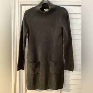 Max Studio Brown Turtleneck Sweater Dress w Pockets size XS